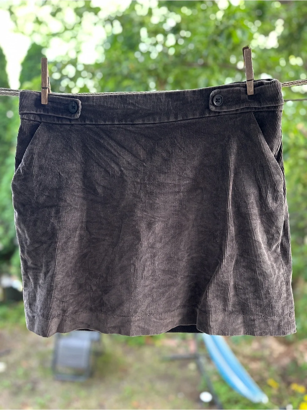 Banana Republic Brown Corduroy Mini Skirt